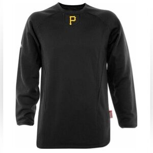 MAJESTIC - MLB || Pittsburgh Pirates Therma Base Tech Fleece Pullover. Sz. L